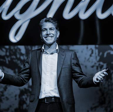 Suneel Gupta on stage at Ignite 2023